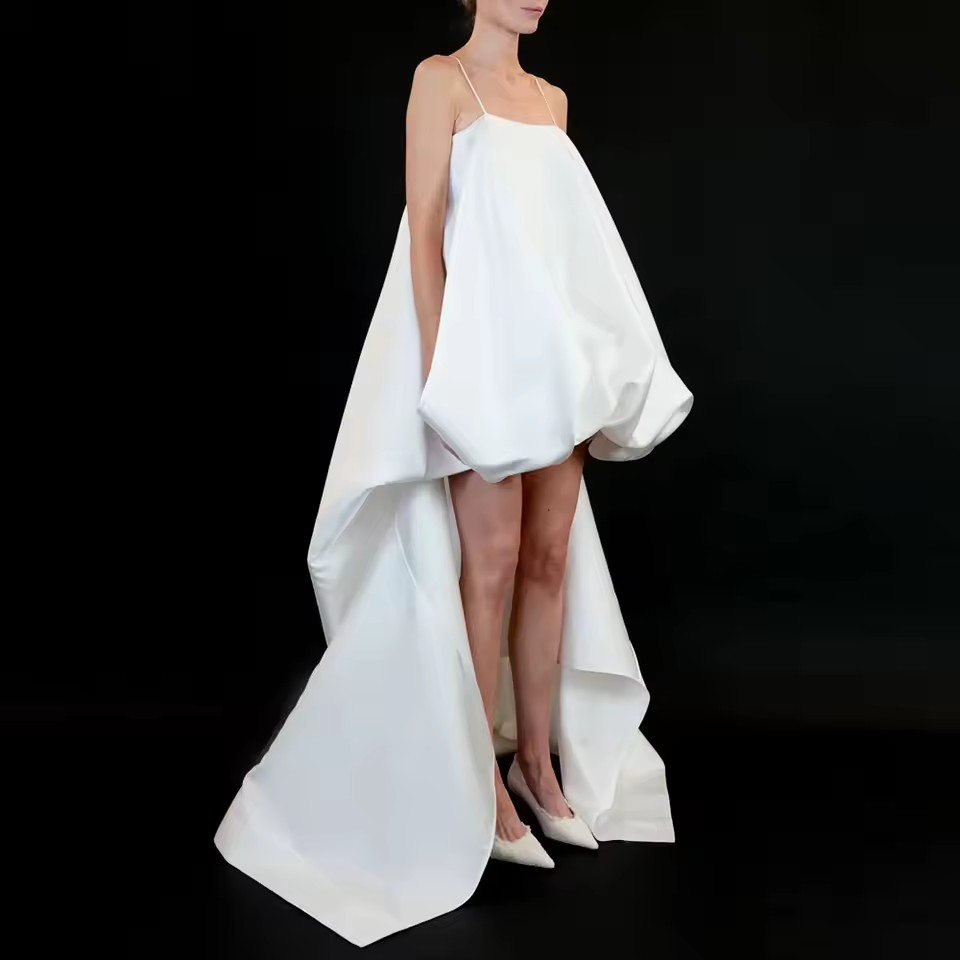 Unique Women'S Formal Wear - Abito lungo bianco dal design unico