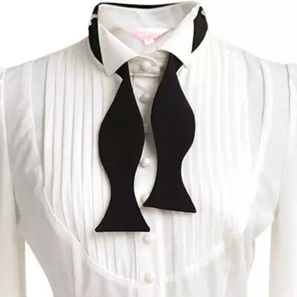Women Formal Wear With Tie - Papillon regolabile pre-annodato formale da uomo