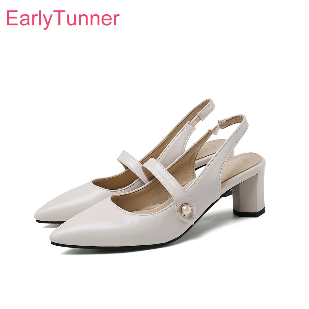 Slingback Heel Formal - Nuovi Eleganti Sandali Estivi Beige e
