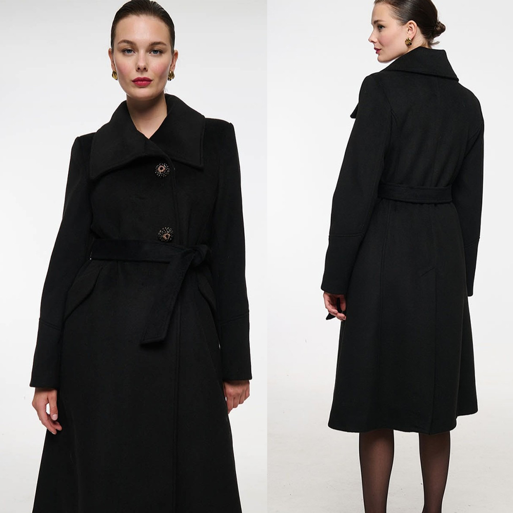 Women'S Formal Wear Plus Size - Cappotto di lana da donna vintage