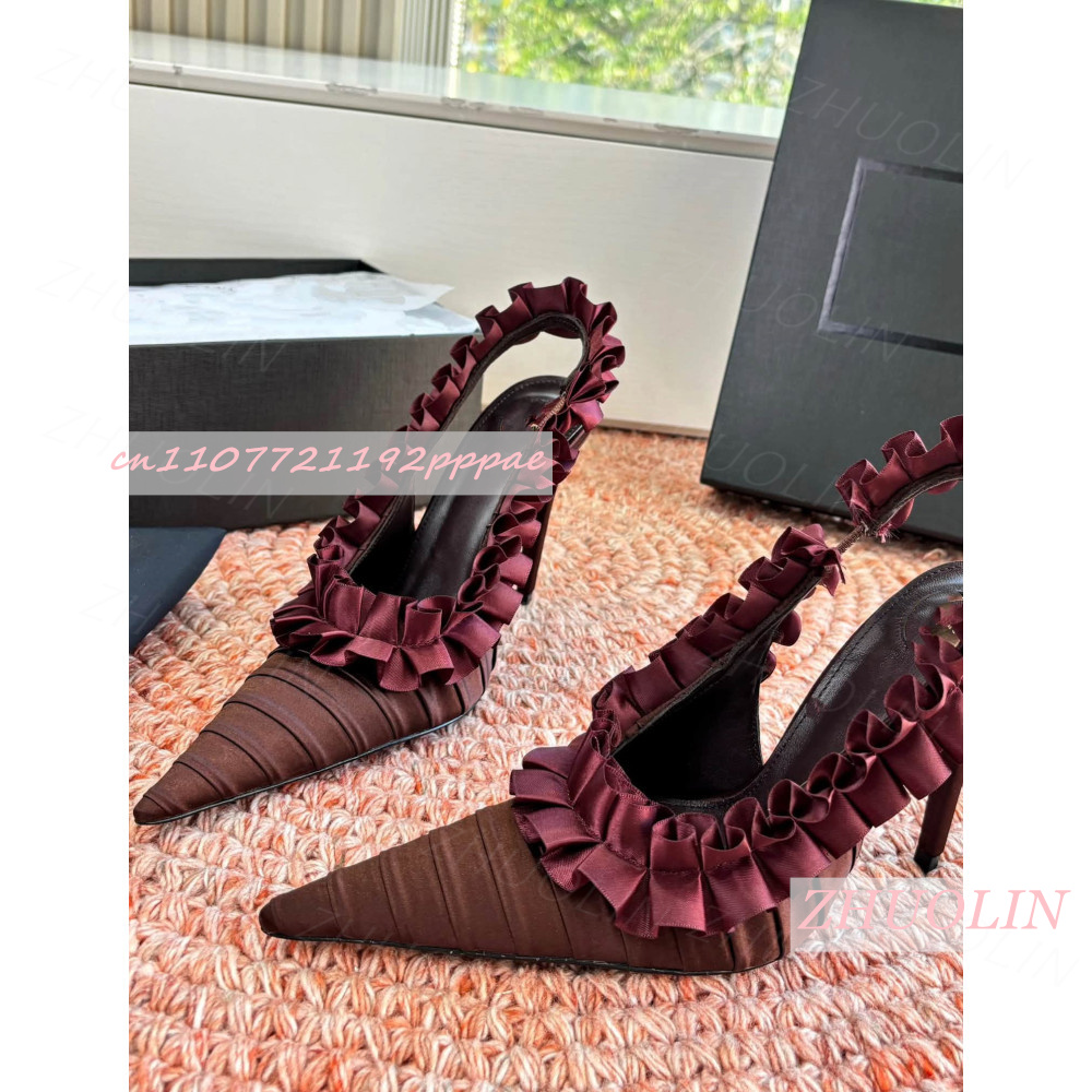 Slingback Heel Formal - Scarpe con Tacco Alto da Donna,