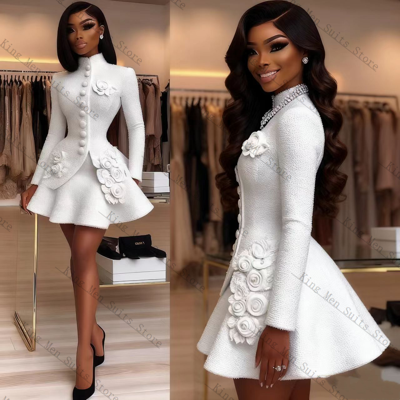 Abito da donna bianco di lusso - Women Luxury Formal Wear recensione e prezzo