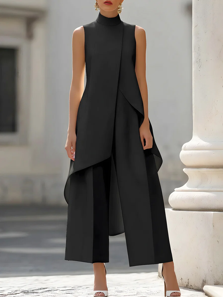 Tuta senza maniche con collo a - Women'S Elegant Formal Wear recensione e prezzo