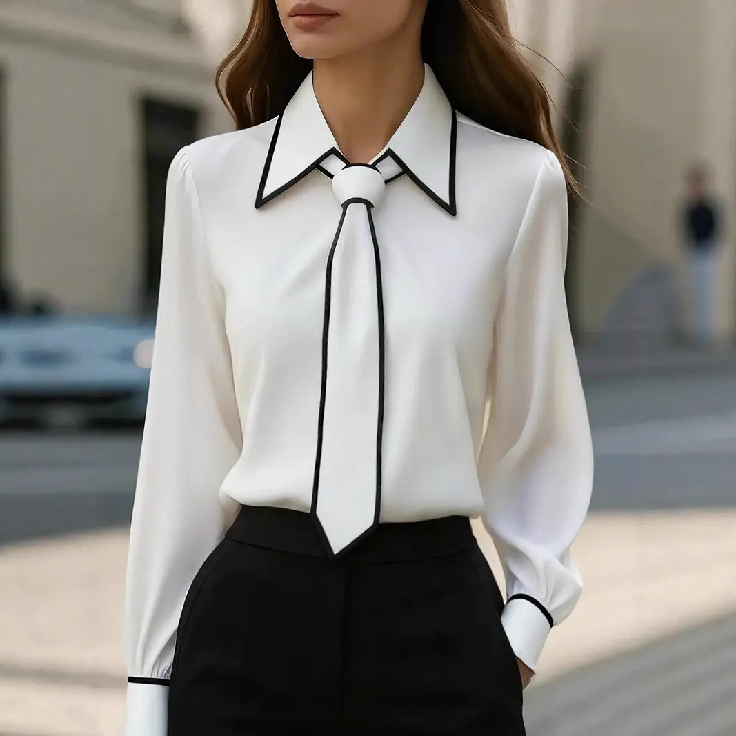 Camicetta da Donna con Collo A - Women Formal Wear With Tie recensione e prezzo