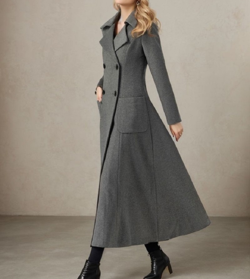 Giacca lunga grigia da donna G - Tailored Coat Wool recensione e prezzo