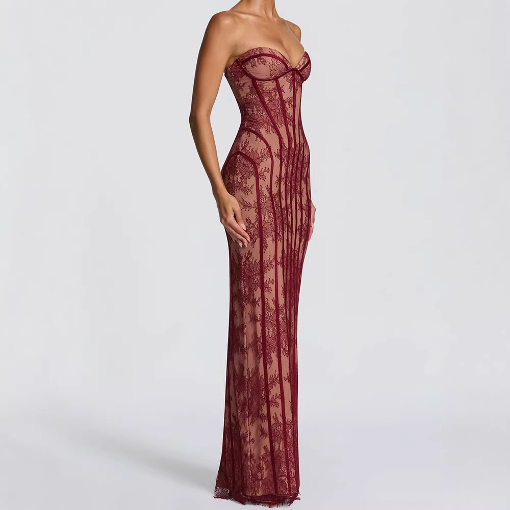 Abito lungo aderente senza spa - Women'S Elegant Formal Wear recensione e prezzo