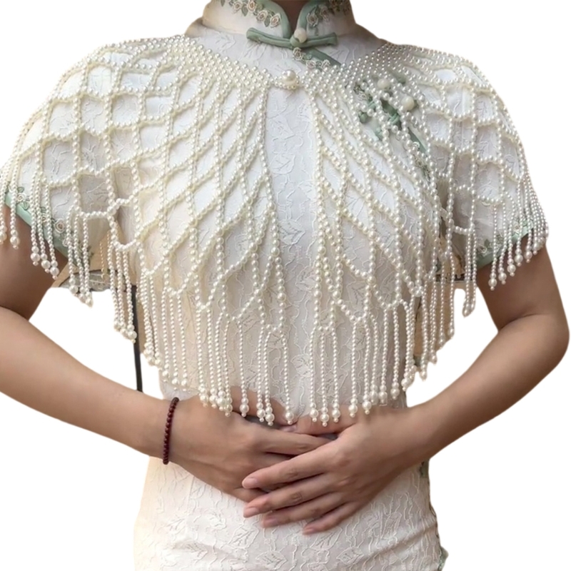 Avvolgimento da con perle tras - Formal Wear Jewelry For Women recensione e prezzo